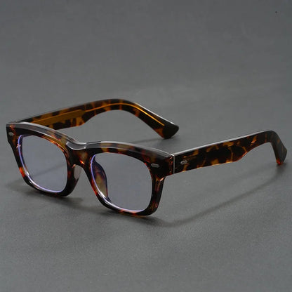 Japanese Square Glasses Frame Men Fashion Anti Blue Light Reading Glasses Men Good Quality Full Rim Eyewear