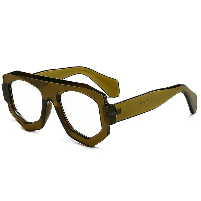 Womens Thick Frame Reading Glasses 2025 Luxury Brand Designer  Fashion Transparent Eyewear Finished Hyperopia Eyeglasses +2.25