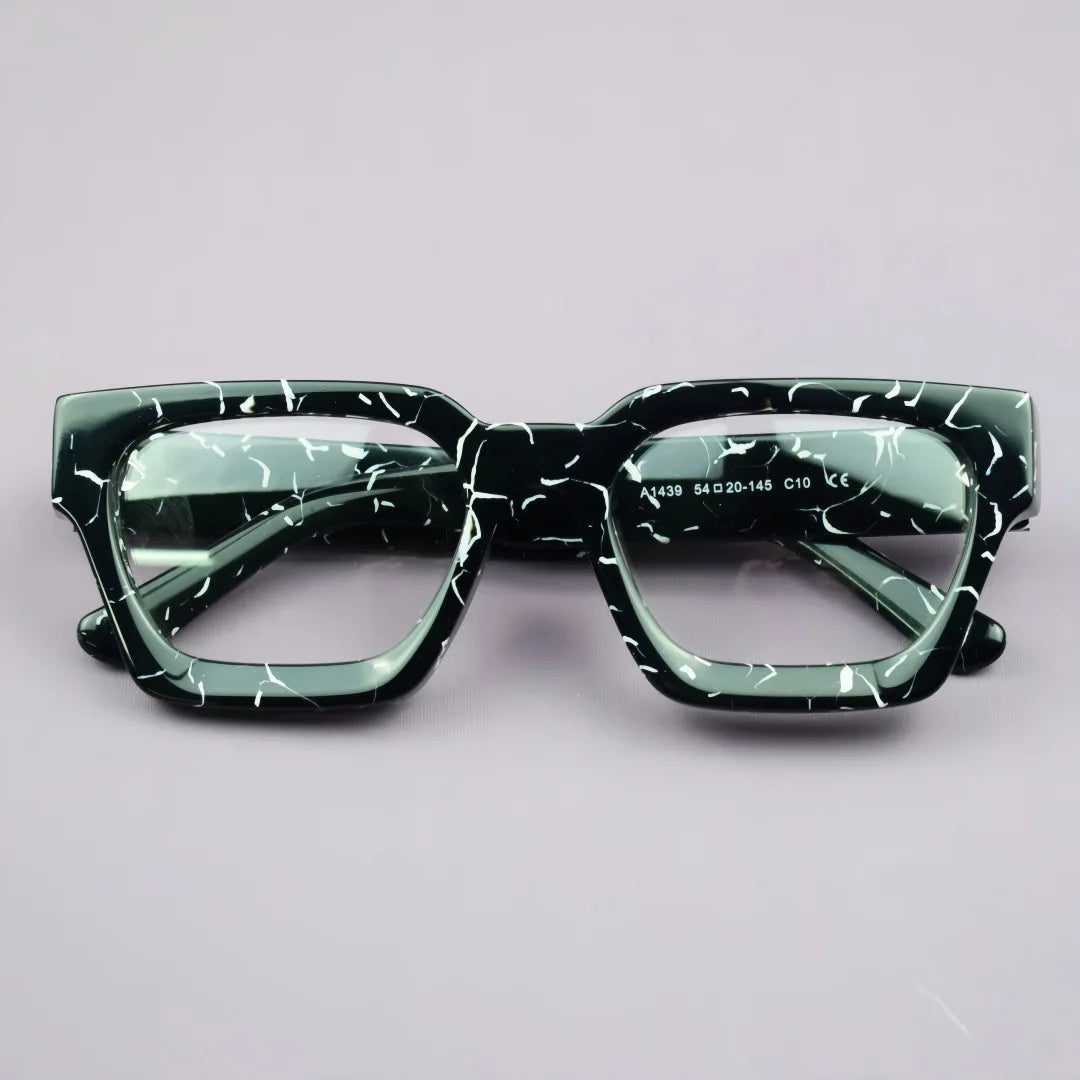 Luxury Thicken Acetate Reading Glasses Men Women Anti Blue Light Prescription Glasses Myopia Hyperopia Oversized Square Eyewear