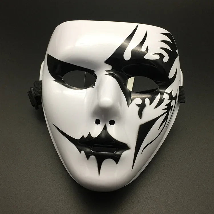 4PCS 2024 Halloween Mask Cool Spooky Party Ghost Cosplay Mask Hip Hop Street Dance Masks Performances Prop Full Face Mask