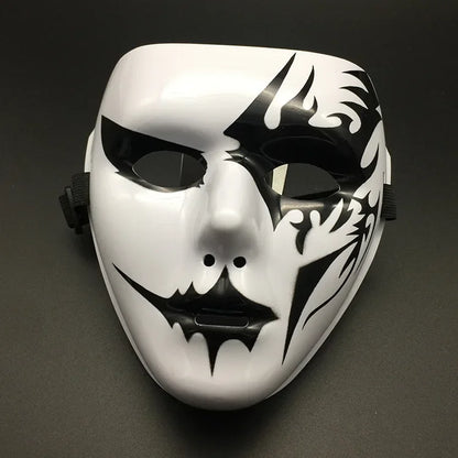 4PCS 2024 Halloween Mask Cool Spooky Party Ghost Cosplay Mask Hip Hop Street Dance Masks Performances Prop Full Face Mask