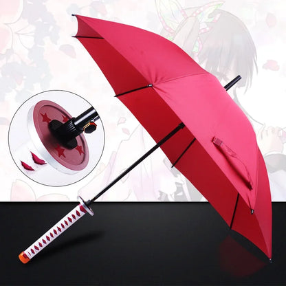 Demon Slayer Sword Umbrella One Piece Roronoa Zoro Katana Umbrella Real Full Size Japanese Anime Long Parasol Home Accessories