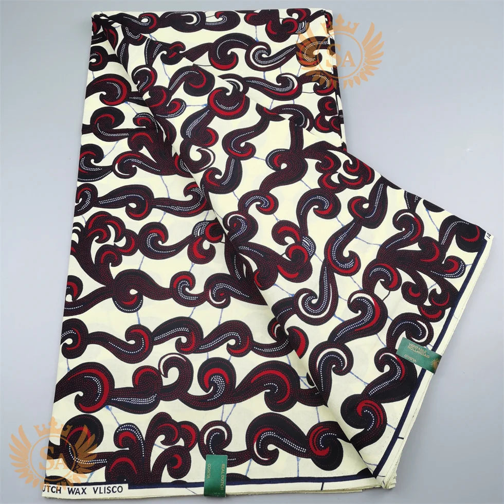 2024 New Hot Sale African Wax Veritable Wax Guaranteed Real High Quality wax print fabric Pagne African Ankara abc