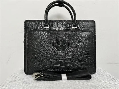 2024 New Luxury Real Crocodile Leather Laptop Bags Alligator Genuine Leather Men's Briefcase Brand Travel Messenger Computer Bag