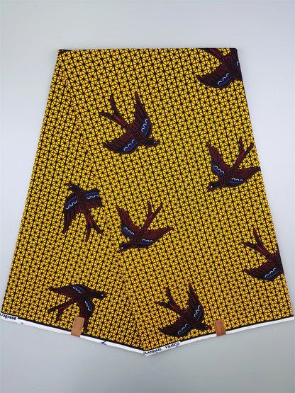 Dutch Ankara Wax Print Fabric High Quality Wax African Hollandais Fabric 100% Cotton Soft African Veritable Real Wax for Dress