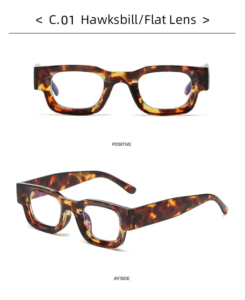 New Retro Small Square Glasses Frame Anti Blue Light Computer Reading Glasses For Men And Women Radiation Protection Eyeglasses