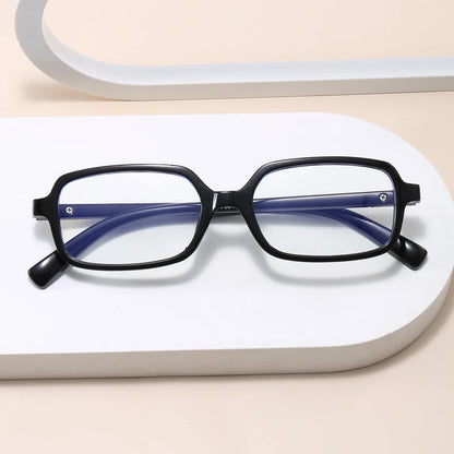 4pcs New Fashion Women Small Square Eyeglasses Frame Outdoor Casual Eyeglasses Anti Blue Light Eyewear Rivet Glasses Unisex