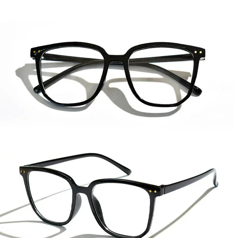 Fashion Square Large Frame Blue Light Blocking Reading Glasses Retro Men Women Presbyopia Glasses Unisex Far Sight Eyewear