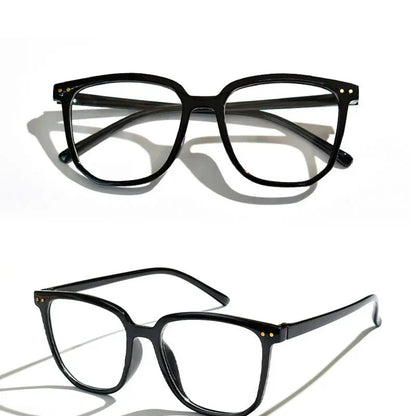 Fashion Square Large Frame Blue Light Blocking Reading Glasses Retro Men Women Presbyopia Glasses Unisex Far Sight Eyewear