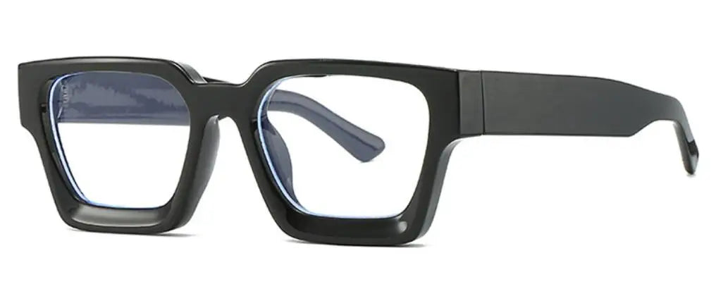 Oversized Square Reading Glasses For Women Brand Designer Blue Light Blocking Eyeglasses Green Leopard Prescription Glasses Men