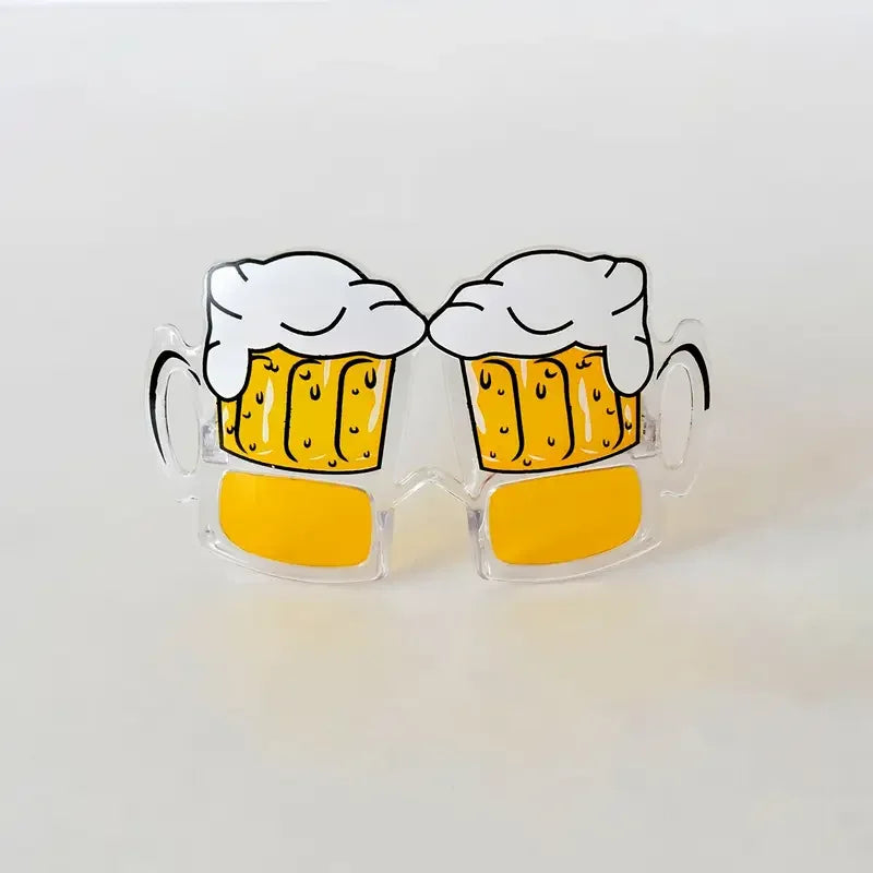 1-60Pcs Beer Mug Eyeglasses Party Decor Novelty Sunglasses Photo Props For Graduation Party Supplies Beach Pool Party Favors