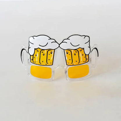 1-60Pcs Beer Mug Eyeglasses Party Decor Novelty Sunglasses Photo Props For Graduation Party Supplies Beach Pool Party Favors