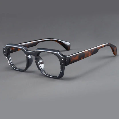 Korean Style Trendy Retro Square Irregular Glasses Frame Versatile Anti-Blue Light Glasses for Men and Women