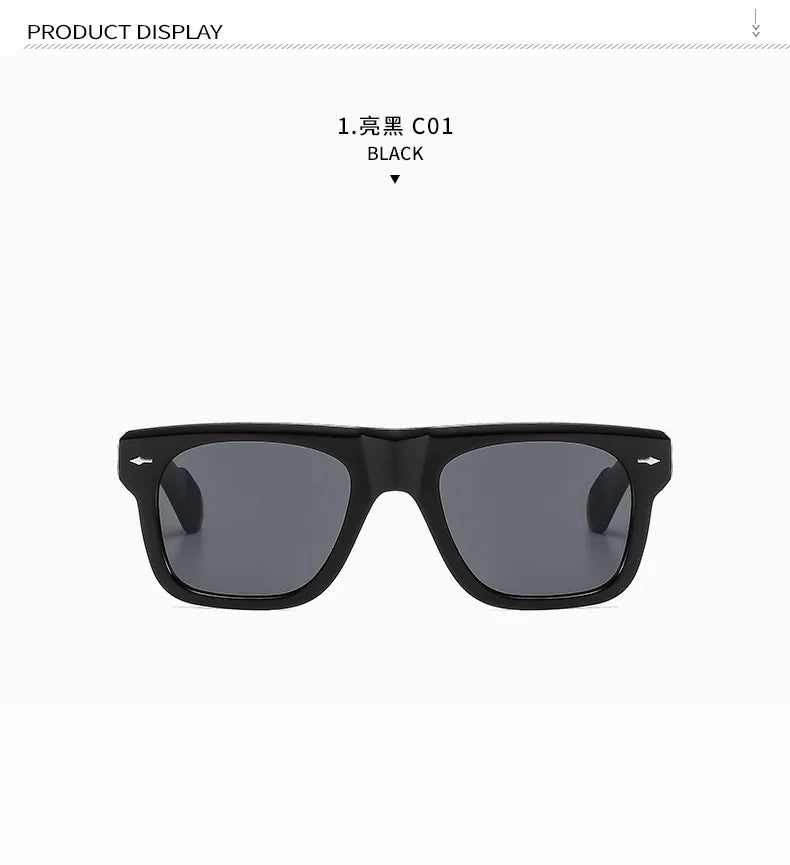 Square Yellow Lens Reading Sunglasses for Men Classic Tinted Prescription Presbyopic Eyewear Outdoor Shade Sun Glasses Readers