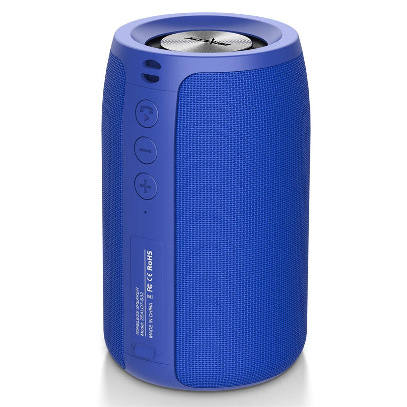 ZEALOT-S32 Portable Bluetooth Speaker Subwoofer - Waterproof Stereo Outdoor Boom Box with TF Card & AUX Support