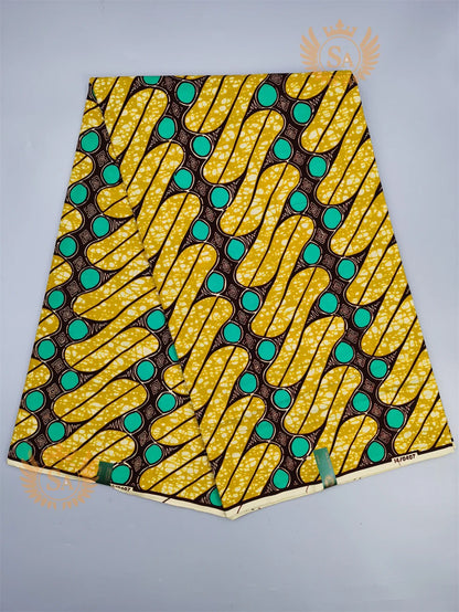 New 100% Cotton Original Real Wax Ankara Fabric 2021 African Print Fabric For Wedding Dress Tissue African Fabric Wax Fabric