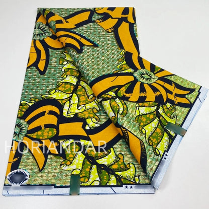 2026 Grand Super Original African Wax Fabric High Quality Nigerian Print Ankara Fabric For Sewing 6 Yard Women Dress 100% Cotton