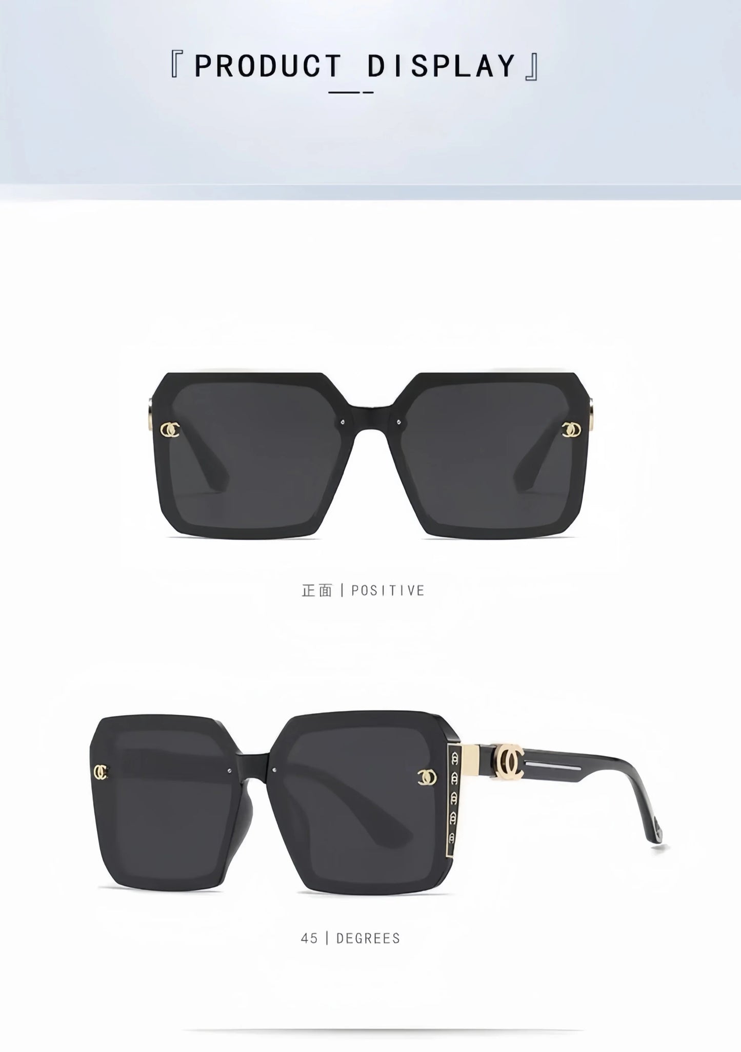 1 Pair of Classic and Fashionable Sunglasses, Personalized Uv Protection Sunglasses, Women's Polarized Sunglasses (with Leather Case), a Gift for Elders and Girlfriends