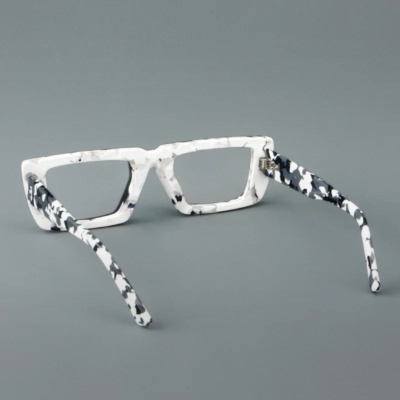 VICKY Personalized Fashion Retro Geometric Square Design Men Women Anti-blue Light Glasses Customizable Prescription 23046