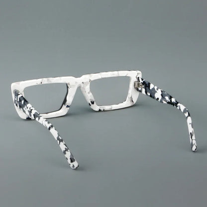 VICKY Personalized Fashion Retro Geometric Square Design Men Women Anti-blue Light Glasses Customizable Prescription 23046