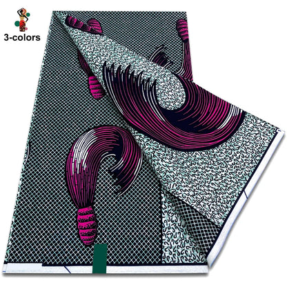 2025 Veritable Wax Guaranteed Real Wax Print Fabric dutch hollandais Pagne African Wax Fabric 6 yards