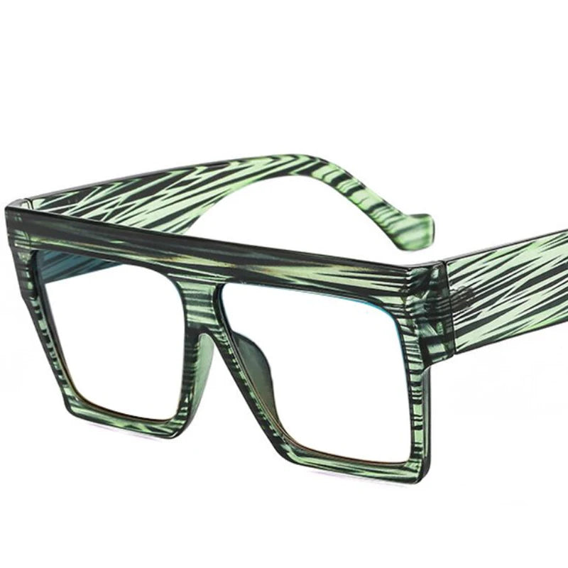Fashion Designer Oversized Square Reading Glasses Women Men Large Frame Lady Elegant Eyeglasses Clear Anti Blue Light Vision +2
