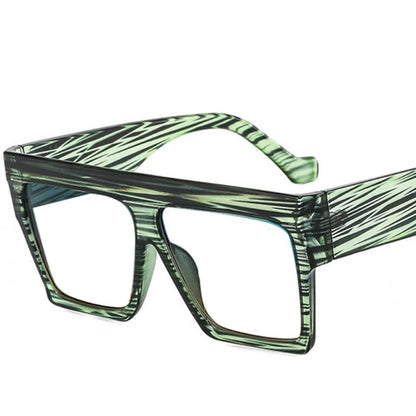 Fashion Designer Oversized Square Reading Glasses Women Men Large Frame Lady Elegant Eyeglasses Clear Anti Blue Light Vision +2