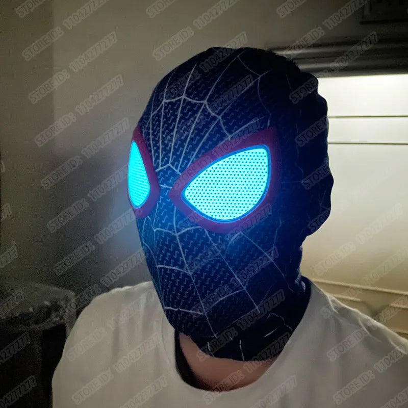 Spider man Masks Superhero Miles Morales SpiderMan Cosplay Mask for Adults Boys Girls Carnival Halloween Cosplay Costume Props