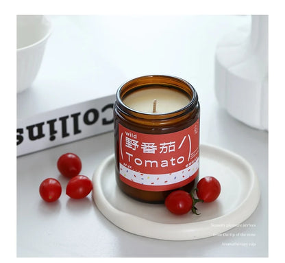 Plant Fragrance Aromatherapy Candle Wild Tomato Aroma Room Bedroom Fragrance Decoration Housewarming Gift Wedding Companion Gift
