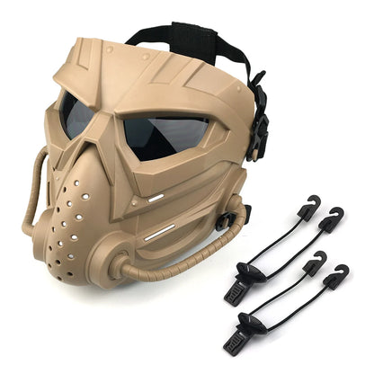 ZLang  Funny Full Face Protective Mask For Airsoft Costume Halloween CS Cosplay Tactical Game Mask  Breathable Skull Adjustable