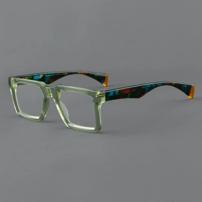 New In 2024 Plate Eyeglass Frame Retro Square Men's Eyeglass Frame Fashionable Optical Prescription Eyeglass Frame Women 25005