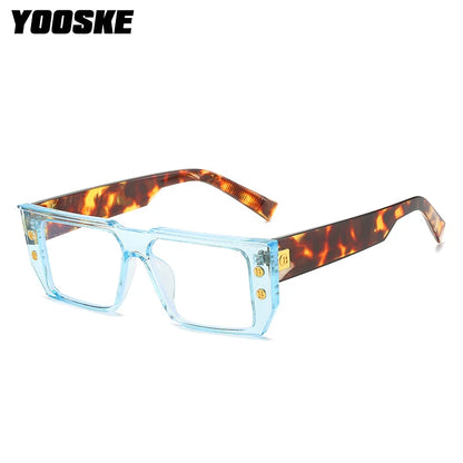 YOOSKE Square Eyeglasses Frames for Women Men Anti Blue Light Glasses Frame Optical Computer Eyewear