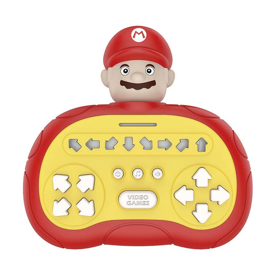 Quick Push Game Pop Up Fidget Bubble Electronic Pop it Pro Game Pikachu Stitch Spider Man  Light AntiStress Toys For Kids Gift