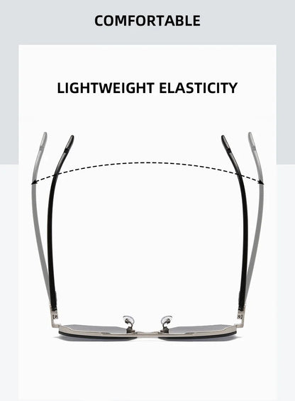 Oversize Retro Double Bridges Polygon Square Metal Men Sunglasses Fashion Gradient Shades UV400 Trending Women Sun Glasses