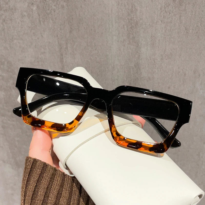 New Transparent Computer Glasses Frame Women Men Anti Blue Light Square Eyewear Blocking Glasses Optical Spectacle Eyeglass
