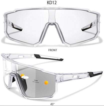 Photochromic Sunglasses New Style Brand Men Women Comfortable Windproof Cycling Glasses for Bicycle MTB Bike Running Fishing
