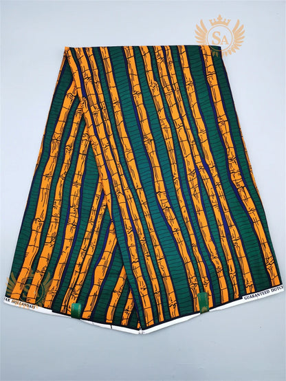 New 100% Cotton Original Real Wax Ankara Fabric 2021 African Print Fabric For Wedding Dress Tissue African Fabric Wax Fabric