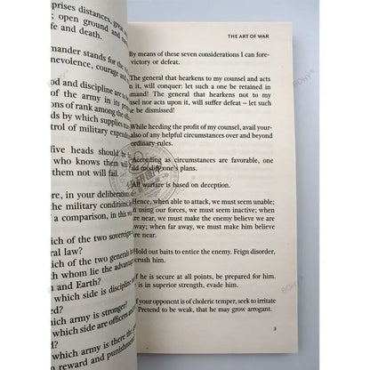 Sun Tzu The Art of War English Original Book Sun Zi Bing Fa Chinese Ancient Military Books