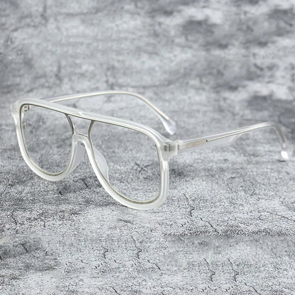 Fashoin Large Frame Anti Blue Light Glasses Frame Men Women Oversized Optical Prescription Eyewear Computer Goggles Eyeglasses