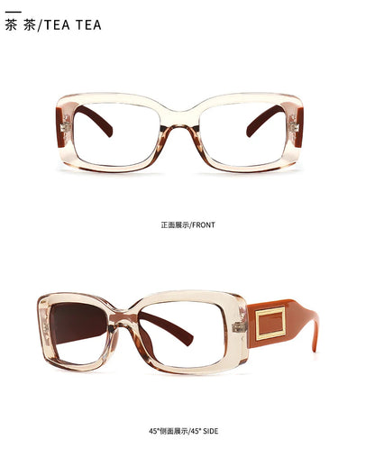 Vintage Black Square Reading Glasses Women 2025 Luxury Brand Blue Light Blocking Computer Presbyopia Eyeglasses Diopter 0~+ 6.00