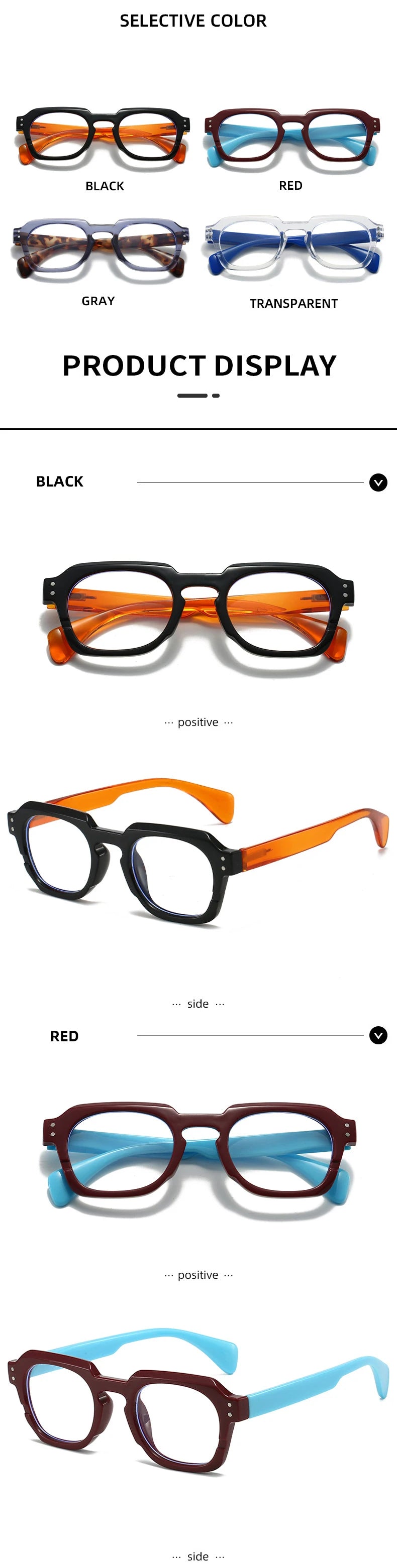 TANGOWO Blue Light Blocking Glasses for Men Lunette De Lecture Femme Reading Glass Man Eyeglass Frames Women Myopia Lenses Woman