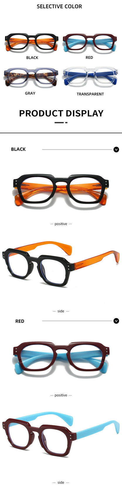 TANGOWO Blue Light Blocking Glasses for Men Lunette De Lecture Femme Reading Glass Man Eyeglass Frames Women Myopia Lenses Woman