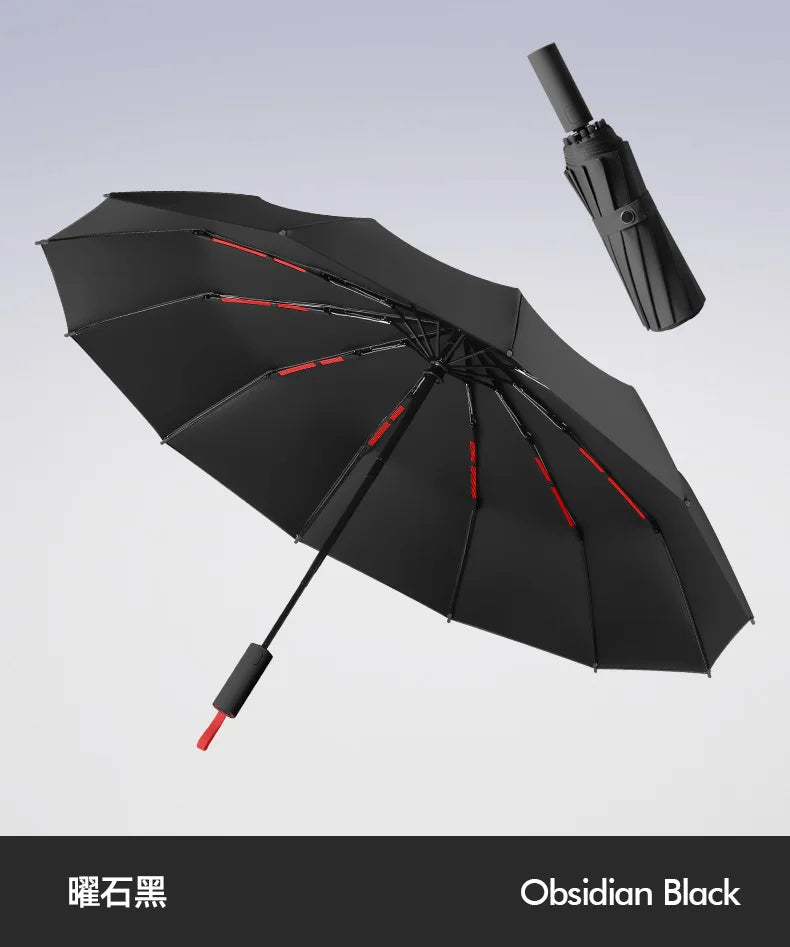 Super Strong Windproof Automatic Umbrella for Men and Women, 72 Bone, Large Rainproof, Sun UV Protection, Folding Rain Umbrellas
