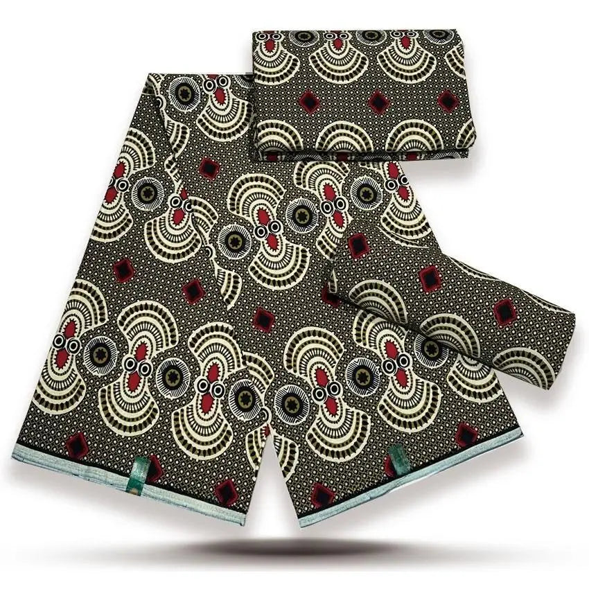 African Wax Fabric Lastest Prints Cotton Material High Quality Pagne Origin Real Ankara Gold Printed For Sewing Wedding Dress