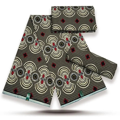 African Wax Fabric Lastest Prints Cotton Material High Quality Pagne Origin Real Ankara Gold Printed For Sewing Wedding Dress