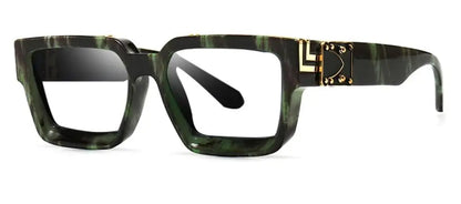 Anti Blue Light Unisex Transparent Computer Glasses With Diopter Minus 0 -1.5 -6.0 Luxury Brand Clear Myopia Square Eyeglasses