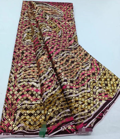 2022 New Hot Sale African Wax Fabric Cotton Material Nigerian Ankara Block Prints Batik Dutch High Quality Sewing Cloth