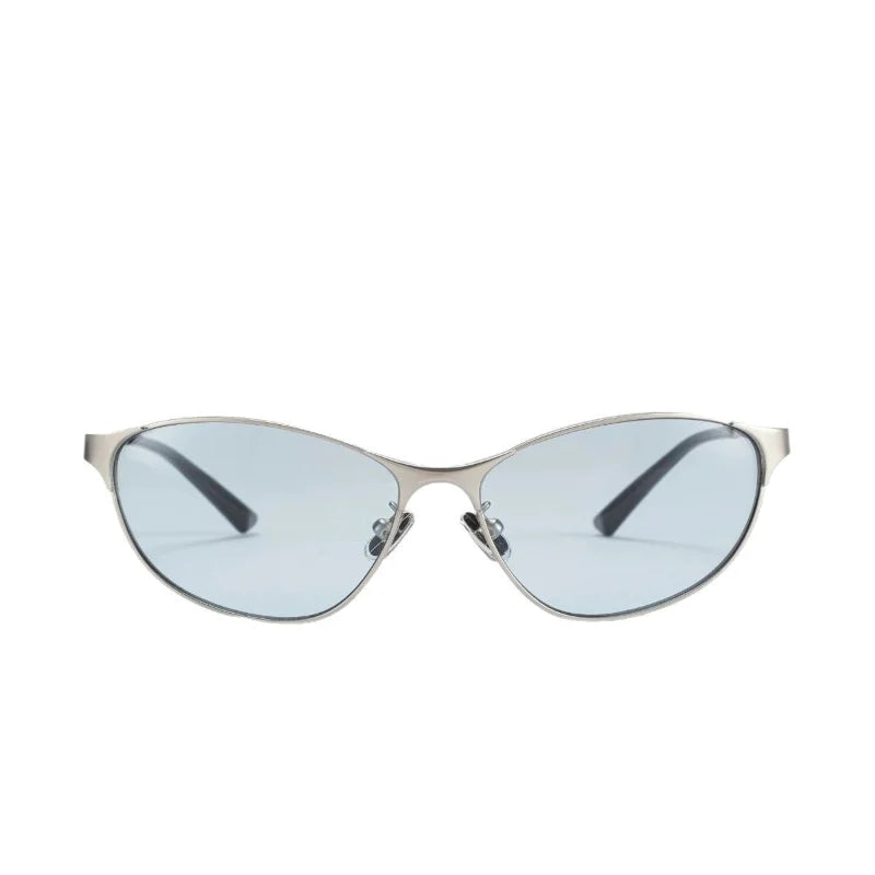 Y2k Sunglasses Women Men Cat Eye Designer Hot Girl Sun Glasses Steampunk Metal Frame Shades Uv400 Eyewear Eyeglasses 선글라스