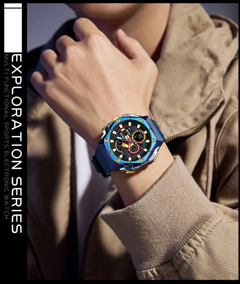 SMAEL Brand 8113 Waterproof Dropshipping Watch Alarm Clock night light Young Fashion business Quartz Sport Wristwatches