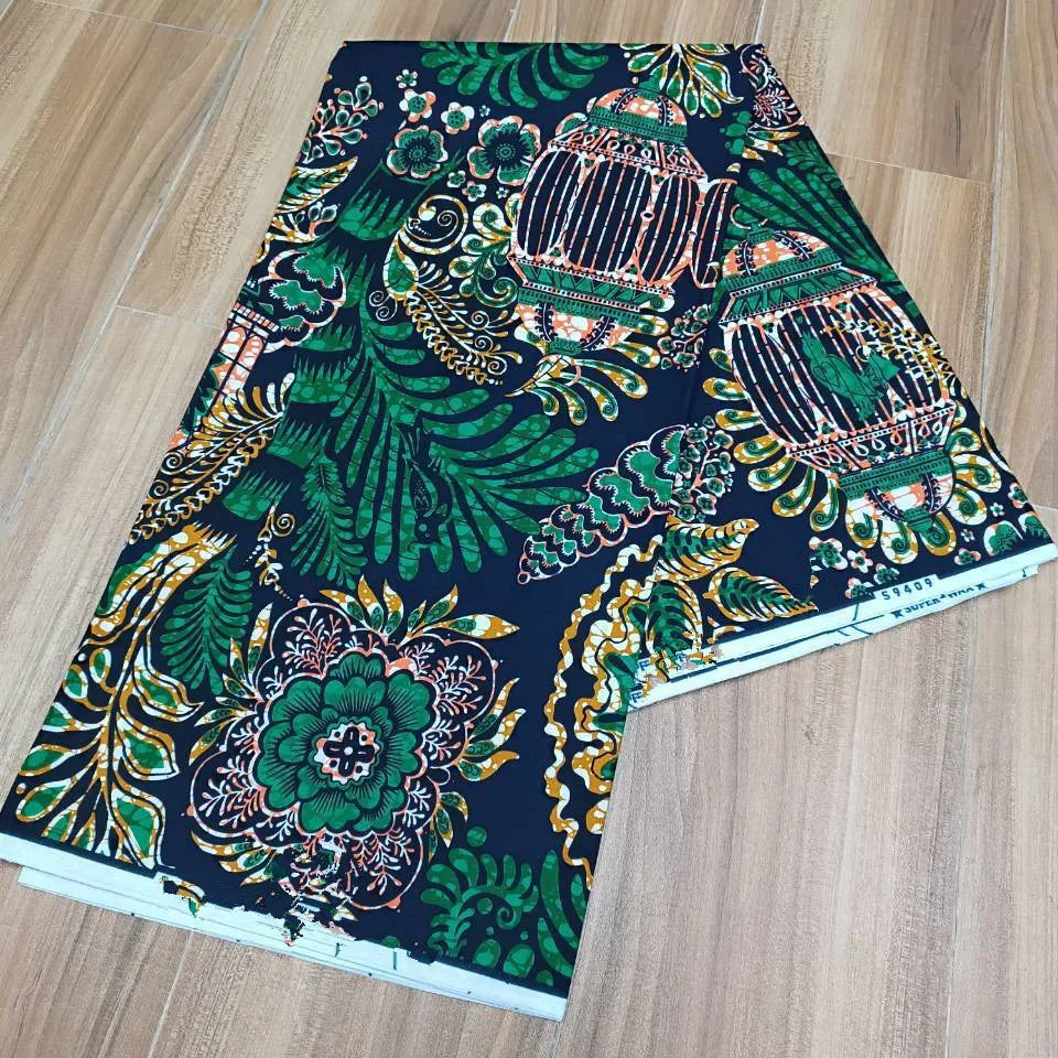 Ankara Fabric African Real Wax Print Cotton 100% New Design 2024 Tissus Wax Africain Patchwork Fabric For Dress 6yard Sales Soft